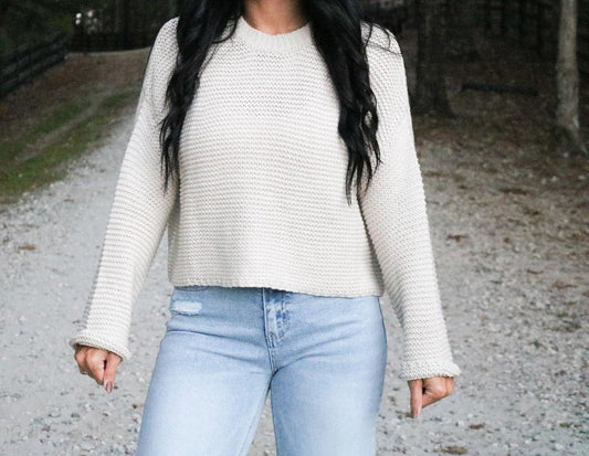 Oatmeal Knitted Top